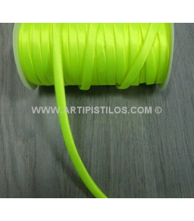 Espagueti 7 Mm. 1 Mt. X 7 Mm. Amarillo Fluor - de colores