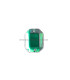 Rectangular stone 8 x 10 mm