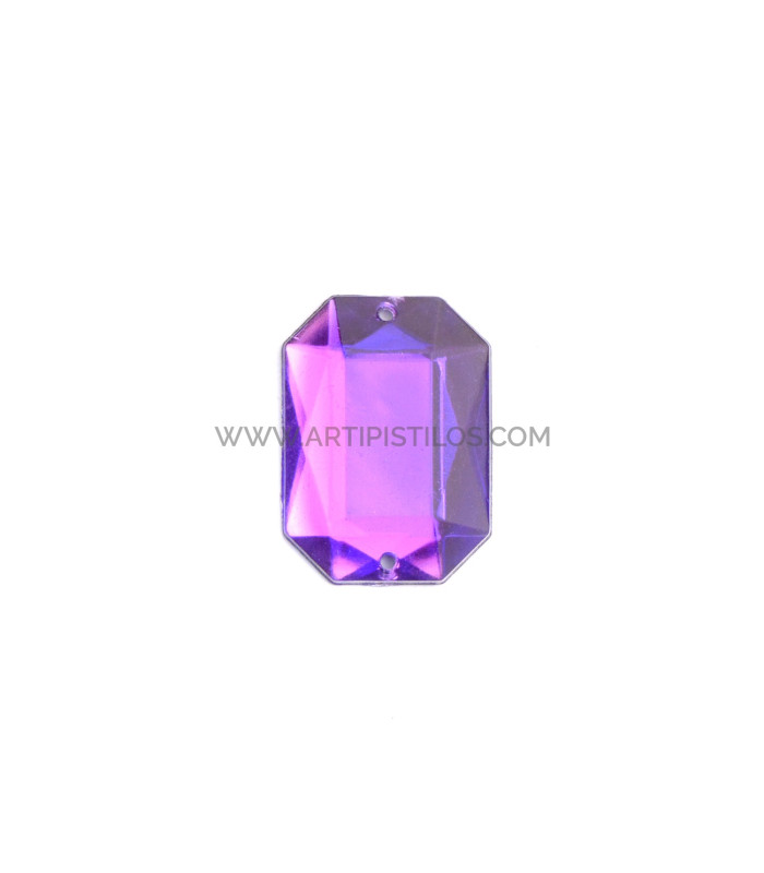 Piedra rectangular para confección 18 x 25 mm