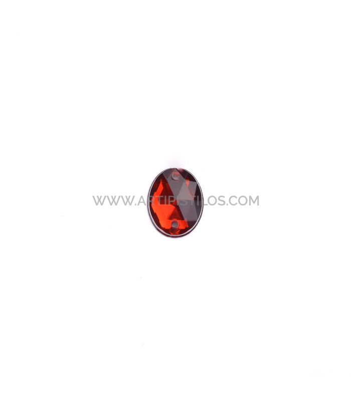 PIEDRA OVALADA PARA COSER 8 X 10 MM