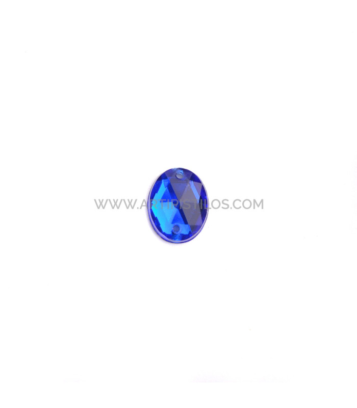 PIEDRA OVALADA PARA COSER 8 X 10 MM
