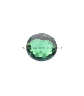 Piedra Redonda Para Coser 22 Mm Verde - tocados