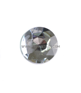 Piedra Redonda Para Coser 30 Mm Transparente - tocados