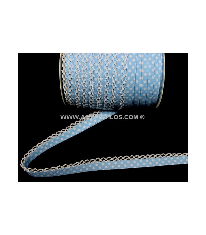 BIES DECORATIVO LUNARES 12 MM.