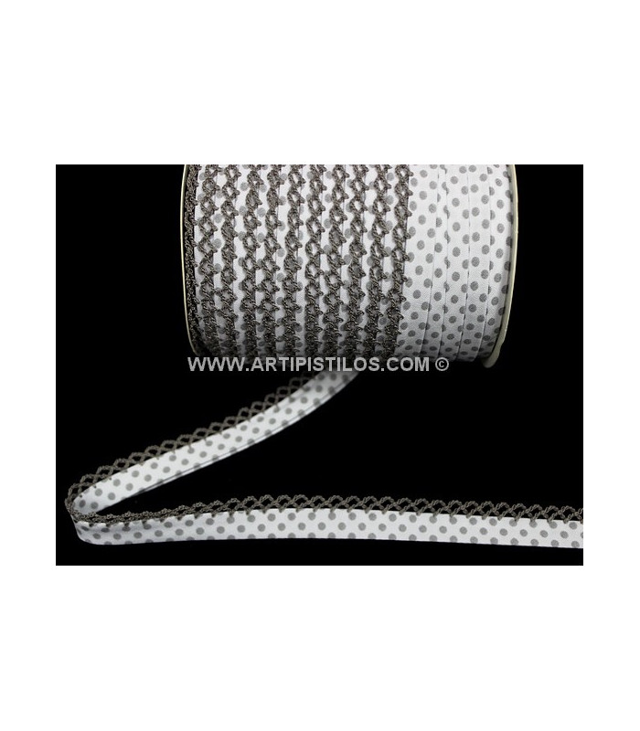 BIES DECORATIVO LUNARES 12 MM.