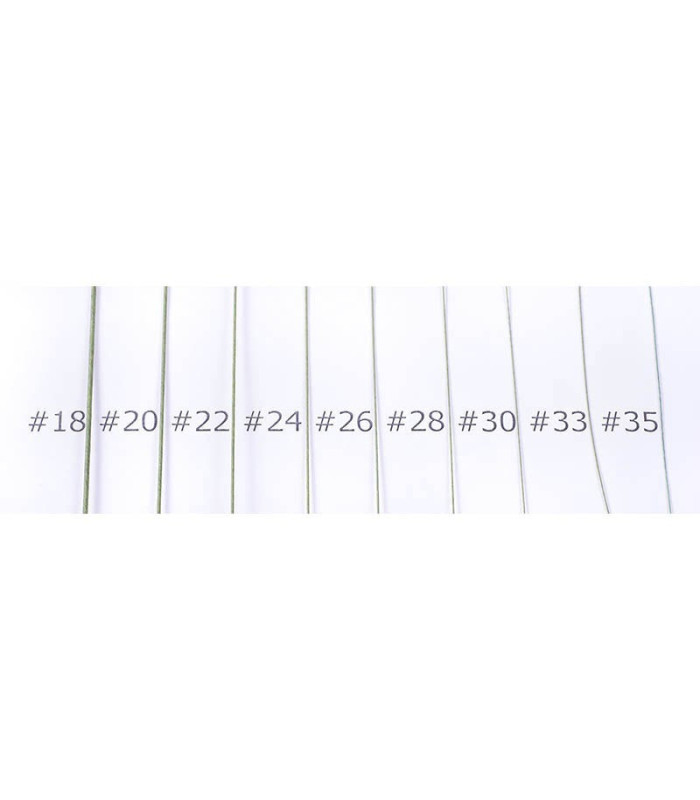 ARAME FLORAL JAPONÊS FORRADO COM PAPIRO TRANÇADO VERDE 36 CM x 100/200 pcs