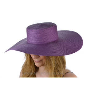 Chapéu Palha Sintética "montels" Morado - asa