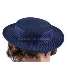 Canotier Infantil De Fibras Vegetais "gines" Azul Marinho/1