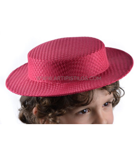 Canotier Infantil De Fibras Vegetais "gines" Lila