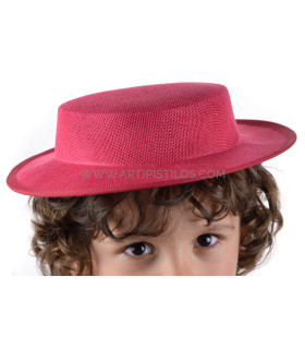 Canotier Infantil De Fibras Vegetales "bormujos" Azalea - verano