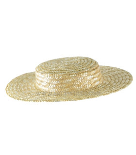 Canotier Infantil De Paja Natural "romero" - verano - verano - verano - verano - verano - verano