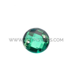Piedra Circular Para Coser 8 Mm Verde - tocados y