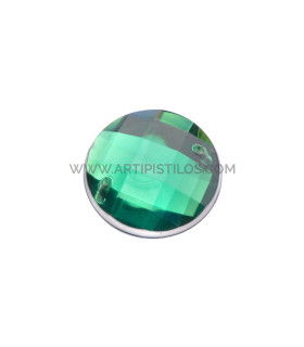 Piedra Circular Para Coser 16 Mm De Diámetro Verde - tocados y