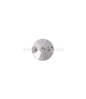 Piedra Circular Para Coser 10mm Transparente - tocados y