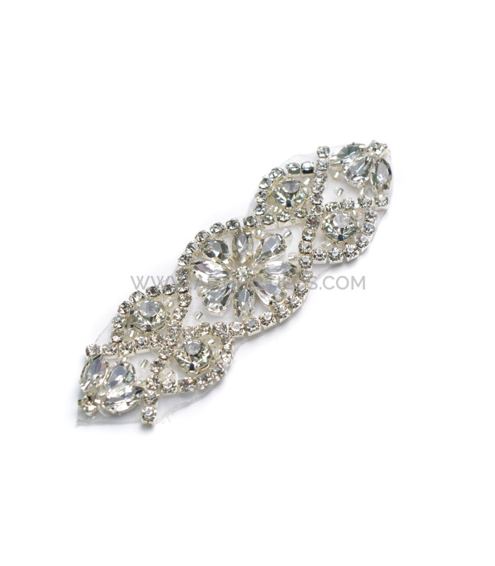 APLICAÇÃO TERMOADESTA COM PEDRAS 10X3CM