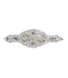 APLICACIÓN TERMOADHESIVA CON PIEDRAS 15X4,7CM