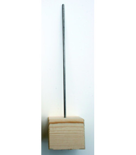 Soporte De Madera / Metal 7x7x30 Cm