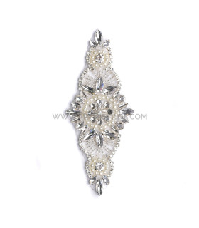 APLICAÇÃO TERMOADESTA COM PEDRAS 14,5 X 6 CM