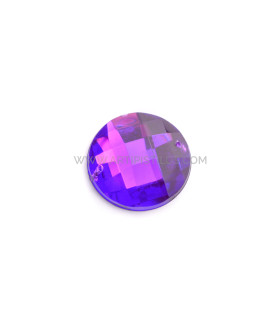 Piedra Circular Para Coser 22 Mm Morado - tocados y