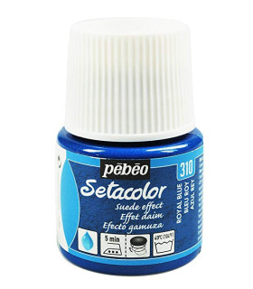 Pintura De Efeito Camurça 45 Ml Azul Royal - tecidos