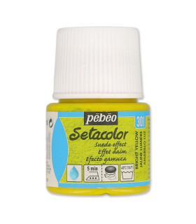 Pintura De Efeito Camurça 45 Ml Amarelo - tecidos