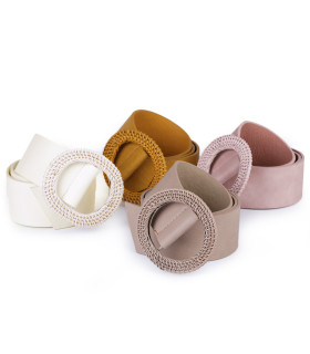 BELT WITH NATURAL FIBER BUCKLE "CAÑADA"