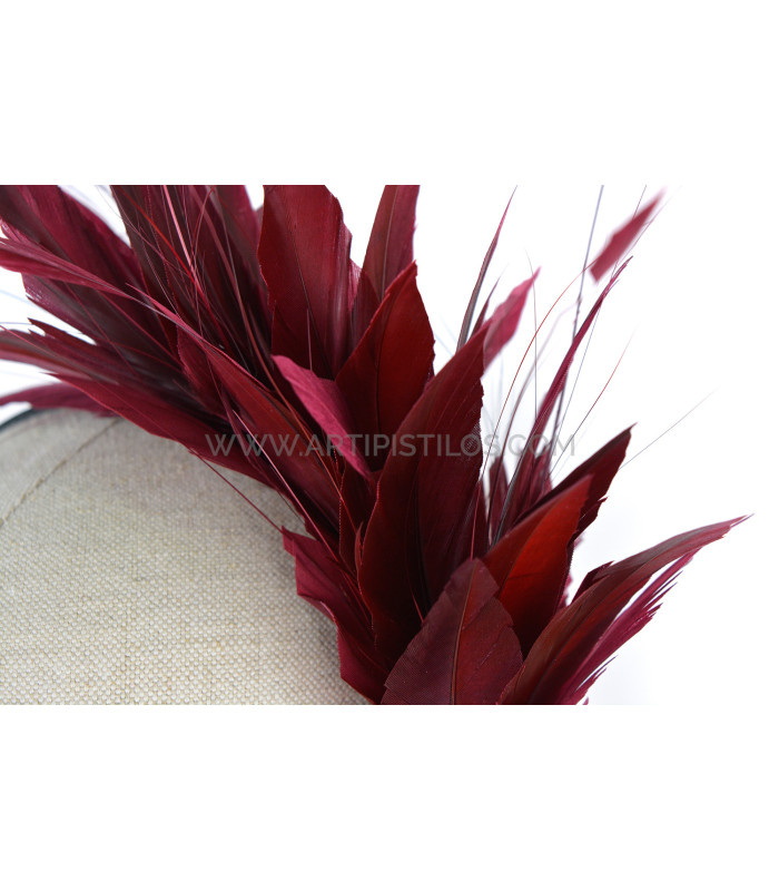 HEADPIECE WITH FEATHERS OF ROOSTER/OSTRICH/GOOSE "SOLER"