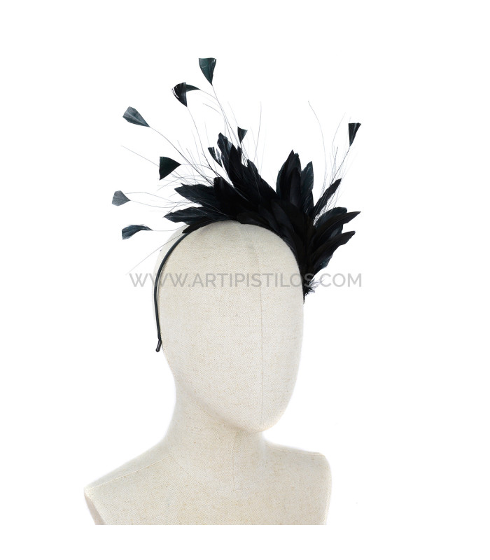 HEADPIECE WITH FEATHERS OF ROOSTER/OSTRICH/GOOSE "SOLER"