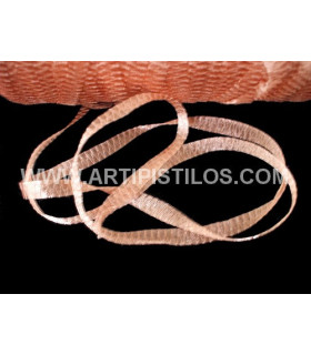 Tela Tubular Metálica 6 Mm. Salmón 1 Mt. X 6 Mm. - flores de