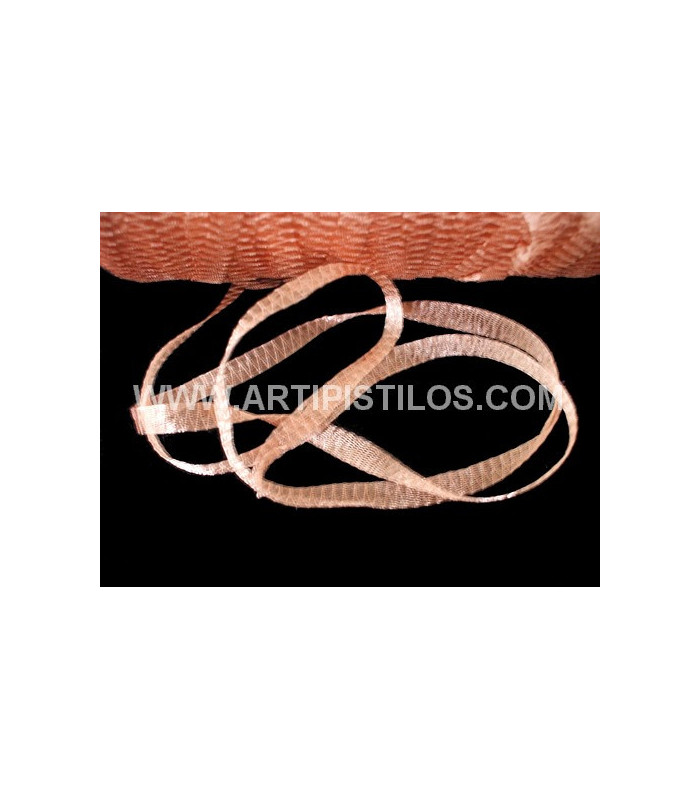METALLIC TUBULAR FABRIC 6 MM.