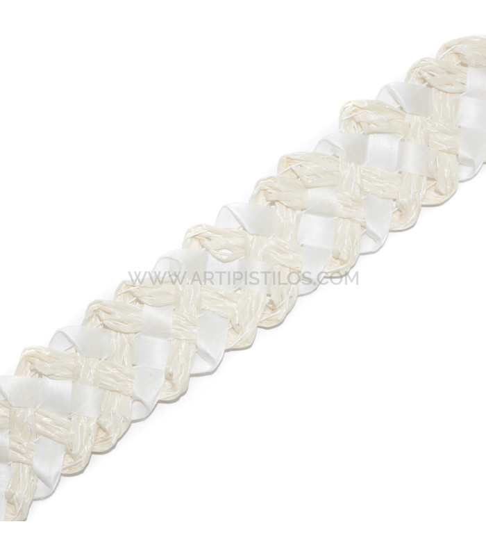 RAPHIA BELT/SYNTHETIC braided fibers 34 mm x 1 mt