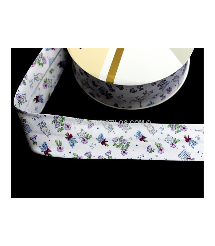 BIES ESTAMPADO 18 MM.