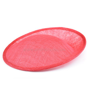 Base Sinamay Rojo 25 X 22 X 4 Cms. - tocados para bodas