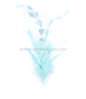 Feathers Mounts Of Rooster, Duck And Goose Green Water - hats