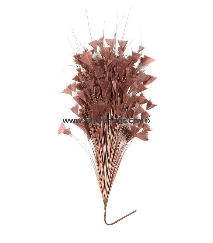 MONTAJE DE PLUMAS GALLO/AVESTRUZ 30 X 15 cm
