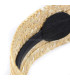 NATURAL STRAW HEADBAND "ADELE"