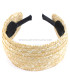 NATURAL STRAW HEADBAND "ADELE"