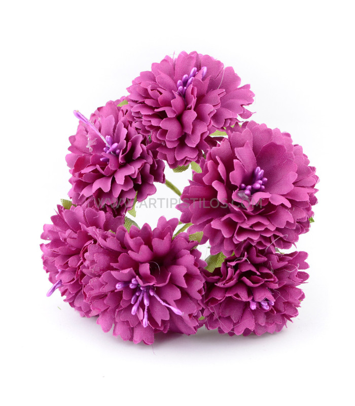 FABRIC FLOWER BOUQUET (6 PCS) "ALMELO"