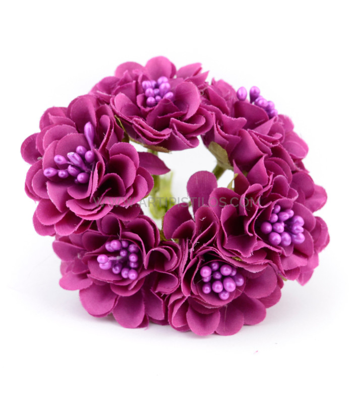 FABRIC FLOWER BOUQUET (6 PCS.) "AMBERES"