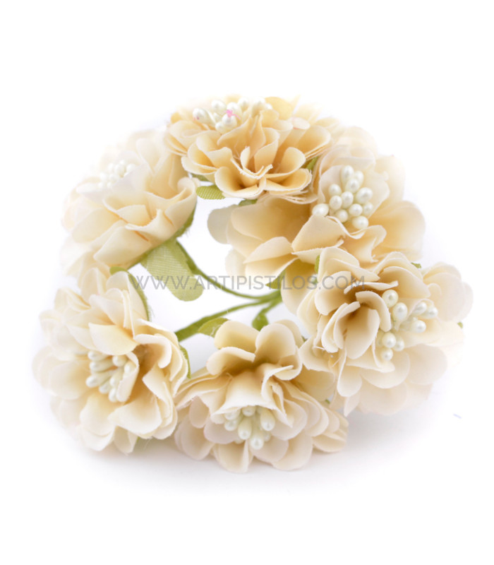 FABRIC FLOWER BOUQUET (6 PCS.) "AMBERES"