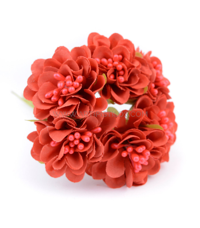 FABRIC FLOWER BOUQUET (6 PCS.) "AMBERES"
