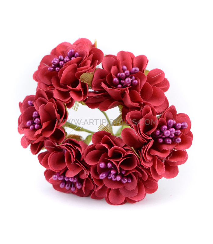 FABRIC FLOWER BOUQUET (6 PCS.) "AMBERES"