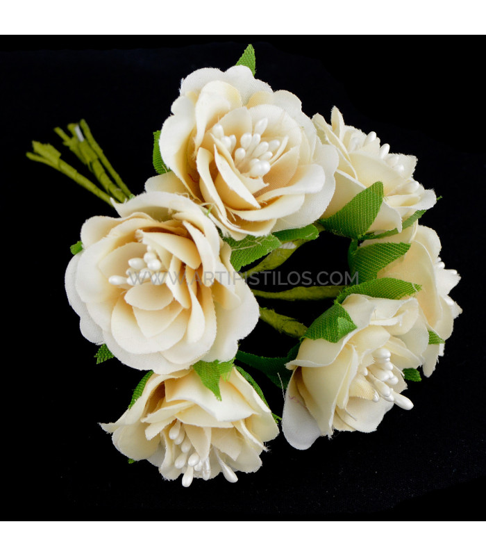 POMO DE FLORES DE TELA (6 UDS) "BREMEN"
