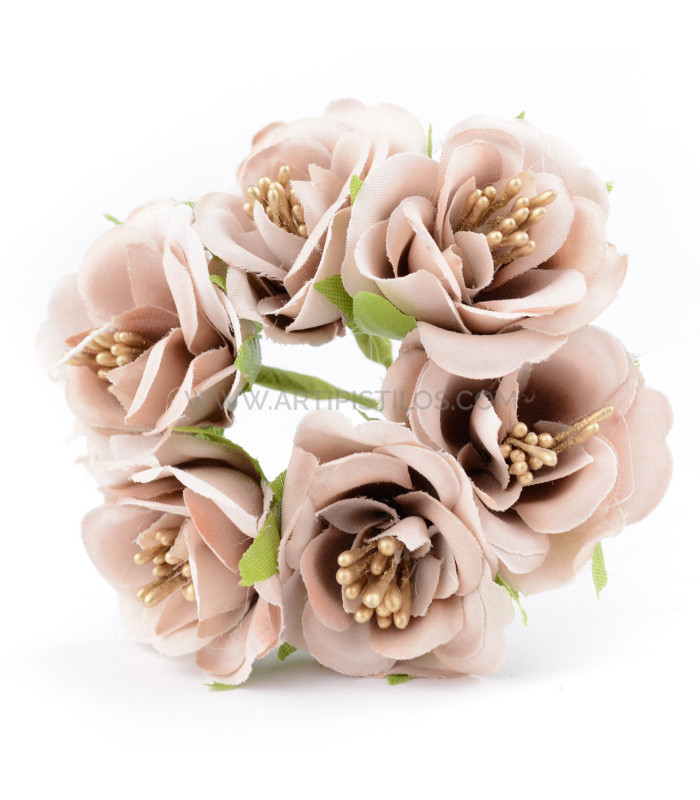POMO DE FLORES DE TELA (6 UDS) "BREMEN"