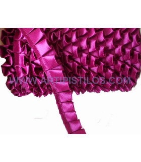 SATIN PLEATED RIBBON BIAS 2 CMS.