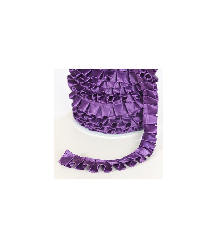 SATIN PLEATED RIBBON BIAS 2 CMS.