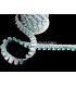 SATIN PLEATED RIBBON BIAS 2 CMS.
