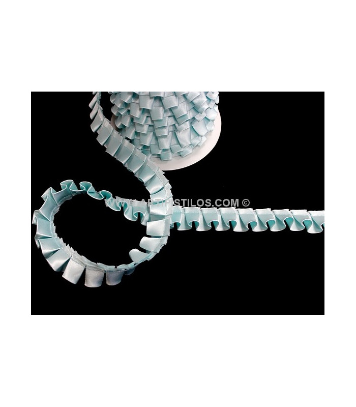 SATIN PLEATED RIBBON BIAS 2 CMS.