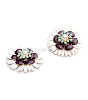 Aplicación "alena" Berenjena - accesorios