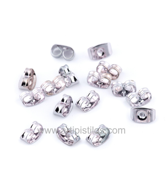 Metal nuts for earrings/Pack 10 pcs.